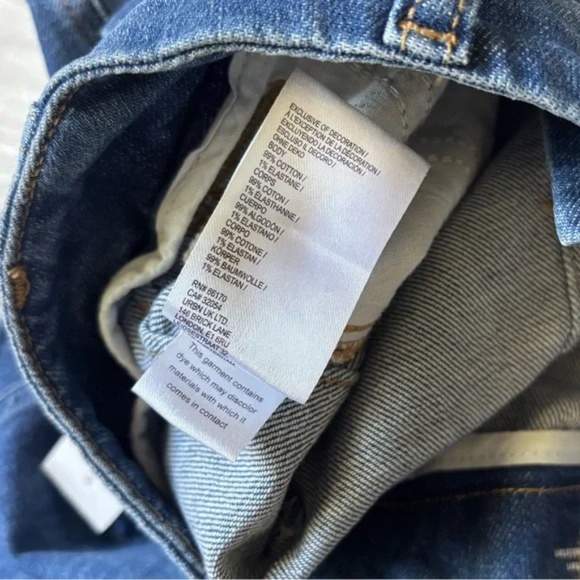 Pilcro Anthropologie NWT The Arin Mid-Rise Button-Front Barrel Pant Jeans 30 - Picture 8 of 10